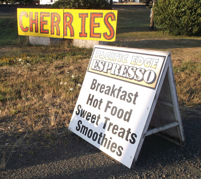 Cerises et espresso au menu