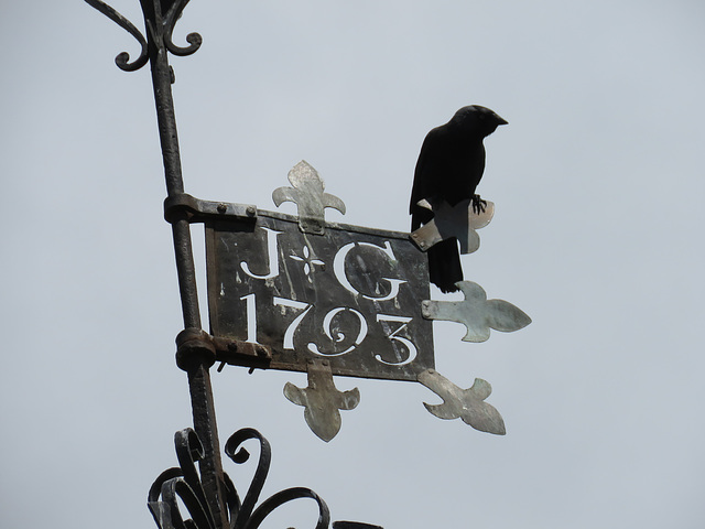 iwade church, kent, c18 windvane of 1793