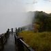 Zambia, "Knife Edge" Bridge and Water Dust of the Victoria Falls