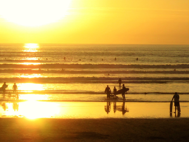 Plenty of people in the surf