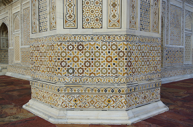 Intricate marble inlay