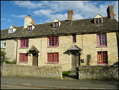 purply-pink cottage windows