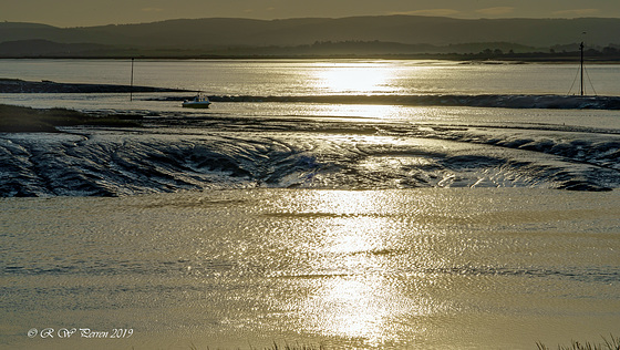 Mud Banks in Winter Sun.