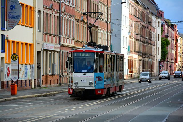 Zwickau 2015 – Tram 930 on line 4 to Pölbitz