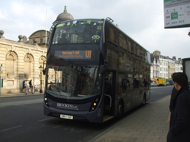 DSCF2685 Oxford Bus Company (City of Oxford Motor Services) SB64 OXF in Oxford - 27 Feb 2016
