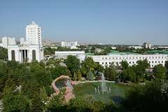 Ashgabat, Fountain at the Park of Garajaoglan