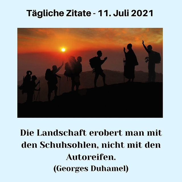 Tägliche Zitate - 11. Juli 2021