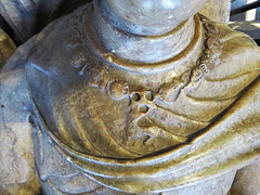 st helen bishopsgate, london,yorkist collar detail of tomb of merchant sir john crosby +1476, who made it when his first wife died ten years earlier
