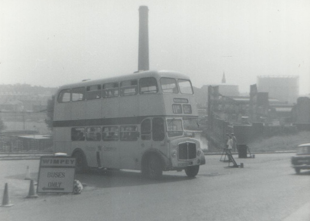 Rochdale Corporation AEC Regent V at College Road/Holland Street - Nov 1965 Rochdale Corporation AEC Regent V at College Road/Holland Street - Nov 1965