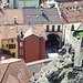 Blick vom Castelgrande in die Altstadt von Bellinzona