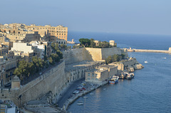 Malta, Valetta Walls and Lower Barrakka Gardens