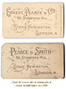 Pearce & Peace & Smith print backs c1900