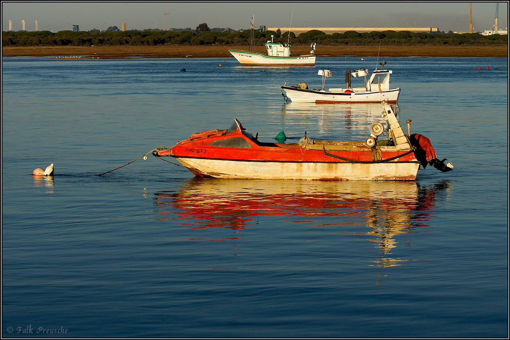 Boote gestaffelt