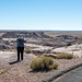 Marilyn photographing the desert