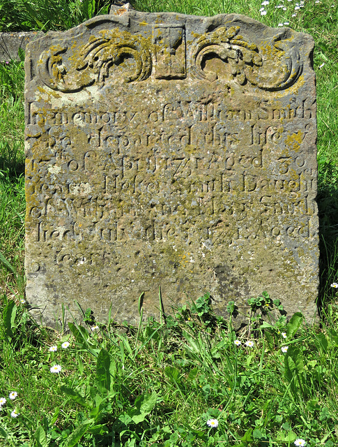 lower halstow church, kent, c18 tombstone of william smith +1751