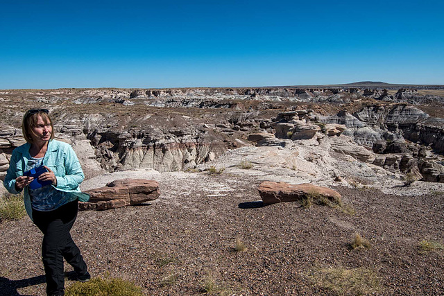 Shari at the painted desert