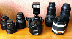 My camera and lenses.