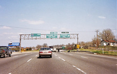 Interstate 44 East at Exit 284A, Jamieson Ave exit (1992)