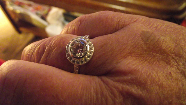 My gorgeous ring from my daughter for Christmas