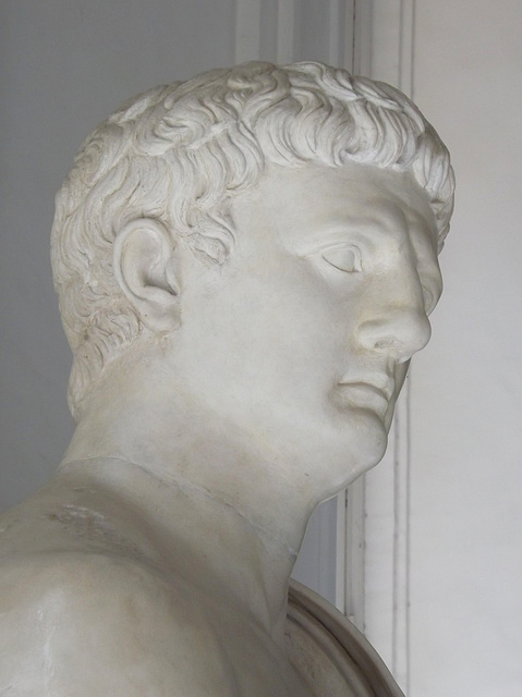 Detail of the Sculpture of Claudius from Herculaneum in the Naples Archaeological Museum, July 2012