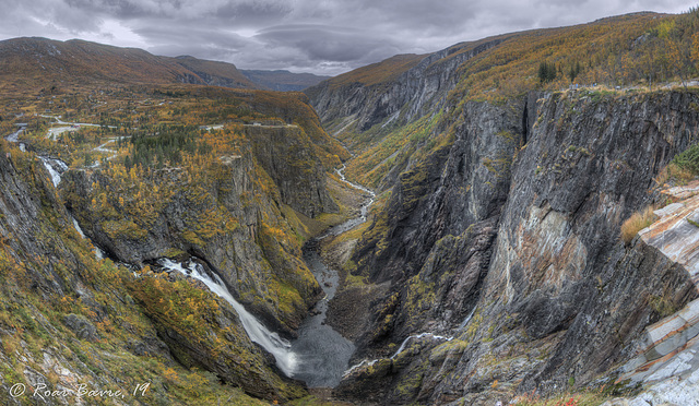 Vøringfossen and Måbødalen panorama