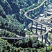 Passy (74) 4 septembre 2020. Le viaduc reliant Saint-Gervais-les-Bains à Chamonix.