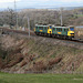 Freighliner class 90`s 90041+90016 with 4S44 11:52 Daventry-Coatbridge Intermodal at Great Strickland 13th April 2019.