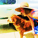 portrait, with dog