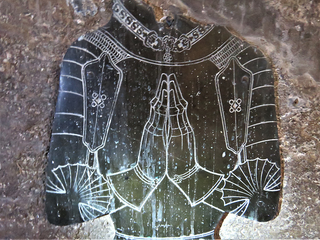 bobbing church, kent , c15 brass of sir arnald savage+1420 (4)