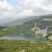 Bulgaria, Panorama of Rila Mountains with the Lower Rila Lake in the Foreground and Mountain of Musala (2925m) in the Background
