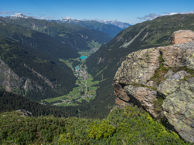 Talblick von Breitspitze nach Partenen