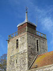 c18 cupola on the c12 tower, woodnesborough church, kent (2)
