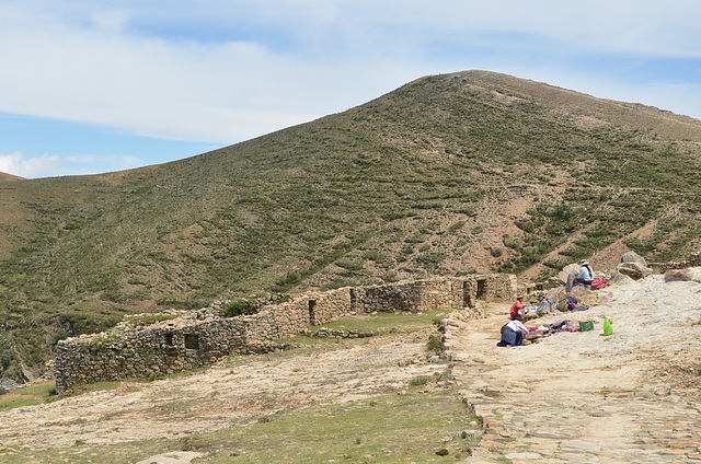 Bolivia, Titicaca Lake, Remains of an Ancient Incas Settlement on the Island of the Sun