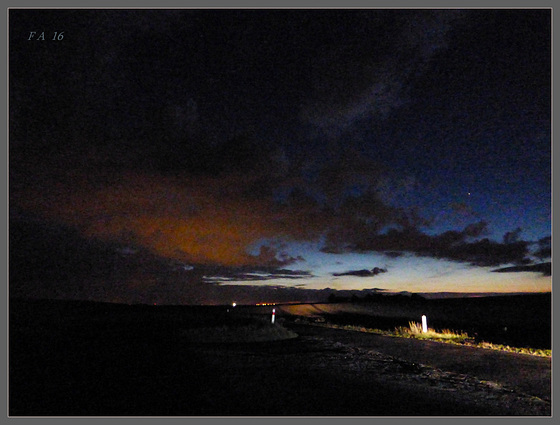 Special Fall Evening from the Edge of a Road...