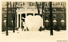 Valentine's Day Snow Sculpture, Poultney, Vermont, 1948