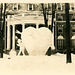 Valentine's Day Snow Sculpture, Poultney, Vermont, 1948