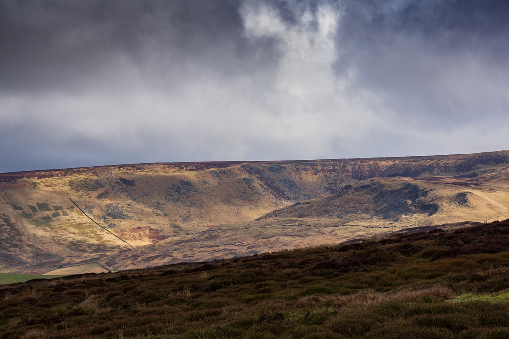 Hurst Moor view to Dowstone Clough and Dark Clouds