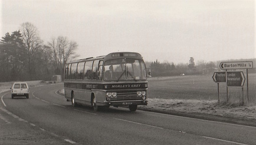 ipernity: Morley’s Grey Coaches LHW 508P on the old A11 at Barton Mills ...