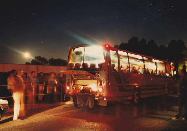 Morley’s Grey Coaches JGV 335V or JGV 336V at College Heath Middle School, Mildenhall – 2 Jun 1985 (20-6)