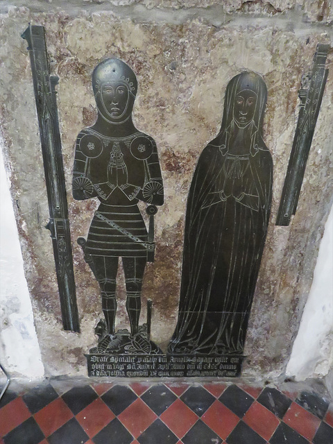 bobbing church, kent , c15 brass of sir arnold savage+1410 (2)