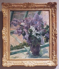 Lilacs in a Window by Mary Cassatt in the Metropolitan Museum of Art, July 2018