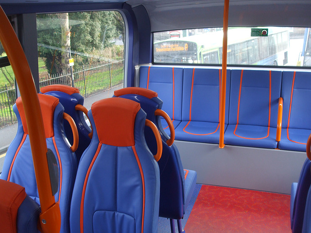 DSCF6056 Rear upper deck seating on Stagecoach East (Cambus) SN66 WBD - 2 Feb 2017