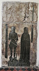 bobbing church, kent , c15 brass of sir arnold savage+1410