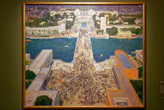 "L'Exposition de 1937, vue du deuxième étage de la tour Eiffel" (1937)