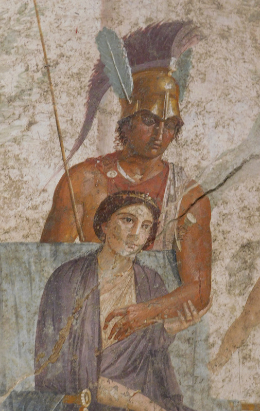 Detail of the Fresco with Venus and Mars from the House of Punished Love in Pompeii, ISAW May 2022