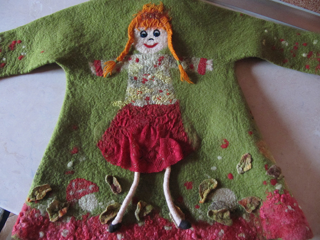 felted coat for a 2-year-old girl