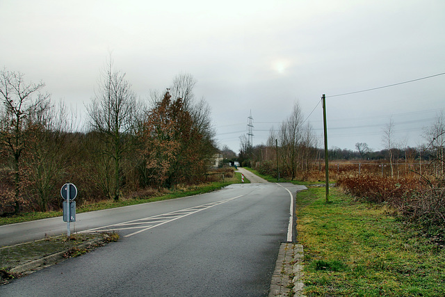 Ehemalige Zufahrt zum Kraftwerk Castrop-Rauxel / 26.12.2019