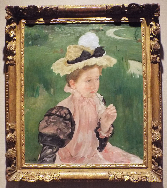 Portrait of a Young Girl by Mary Cassatt in the Metropolitan Museum of Art, July 2018