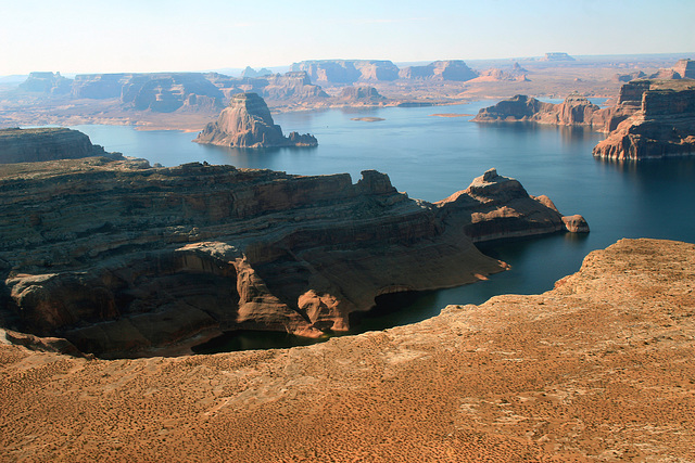 Flying over Lake Powell,Arizona,USA 19th September 2011