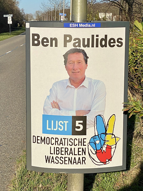 Local election poster in Wassenaar